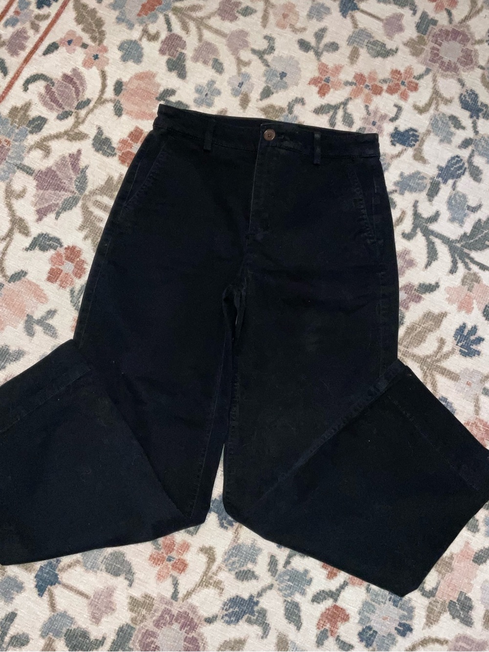 J. Crew Black High-Rise Capris